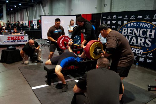 Jordan Harris benching