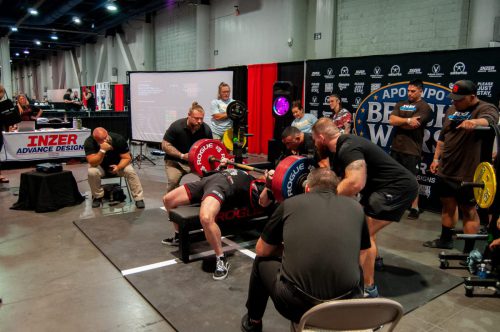 Jeff Johnston bench pressing